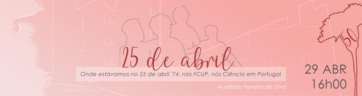 SAVE THE DATE | Onde estvamos no 25 de abril’ 74: ns FCUP, ns Cincia em Portugal