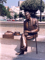 Dr. David Alves, escultura de Margarida Santos na Pvoa de Varzim / Dr. David Alves, sculpture by Margarida Santos, Pvoa de Varzim