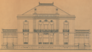 Desenho da Casa Burmester - Fachada Principal / Drawing of Casa Burmester - Main Façade