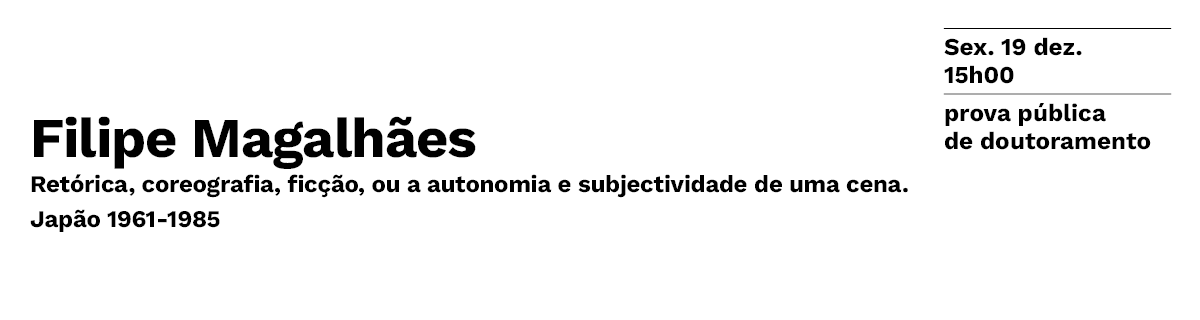 Prova P�blica de Doutoramento do Arquiteto Filipe Magalh�es