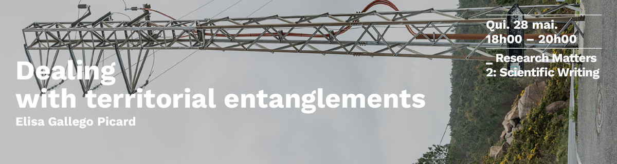 Research Matters II | 'Dealing with territorial entanglements' com Elisa Gallego Picard 
