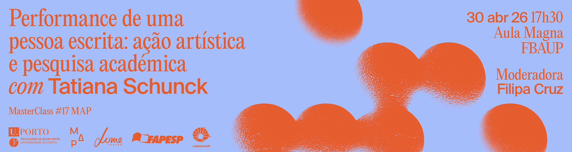 MasterClass #17 MAP | 'Performance de uma pessoa escrita: a��o art�stica e pesquisa acad�mica'