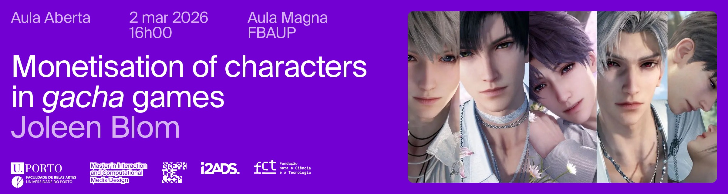 Aula Aberta com Joleen Blom | 'Monetisation of characters in gacha games'