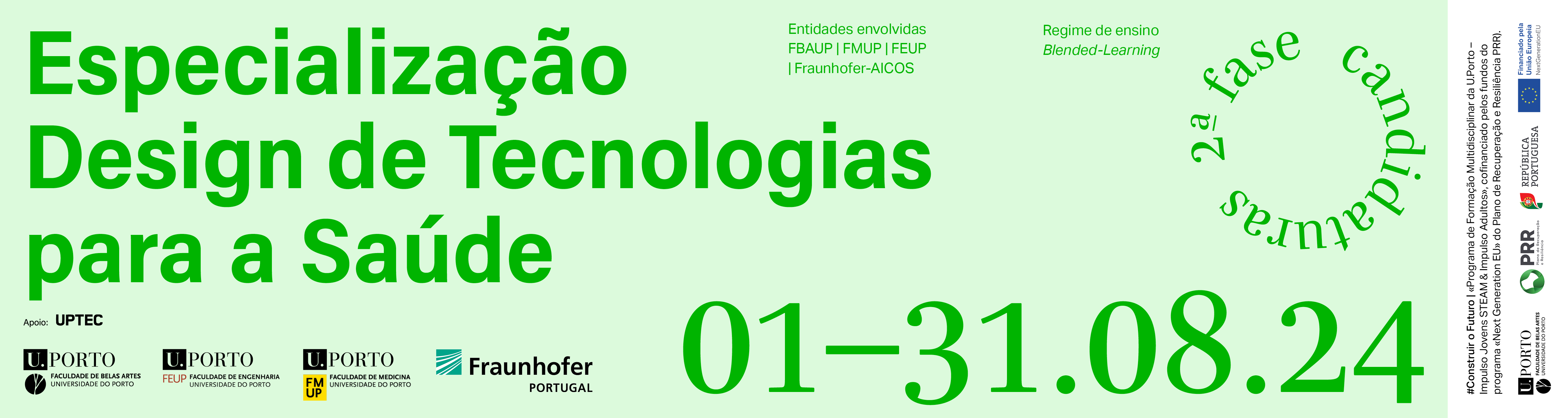 2� Fase de Candidaturas 2024/2025 - at� 31 de agosto 2024 | Saber+