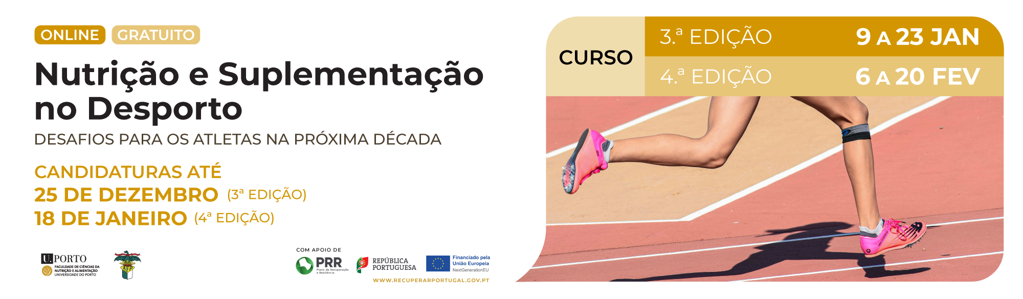 Curso | Educa��o Cont�nua: Nutri��o e Suplementa��o no Desporto