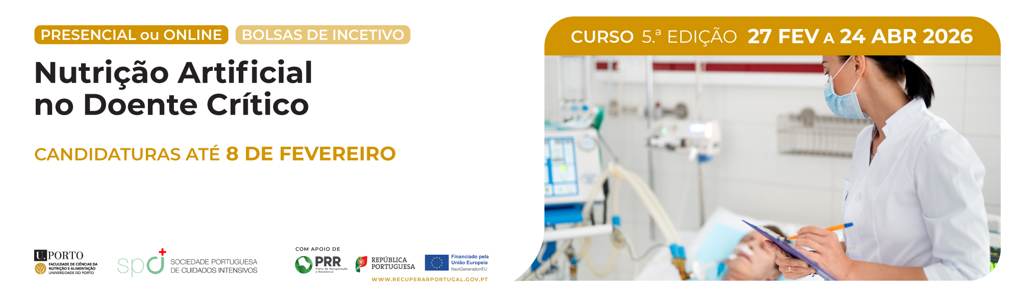 Curso | Educa��o Cont�nua: Nutri��o artificial no doente cr�tico