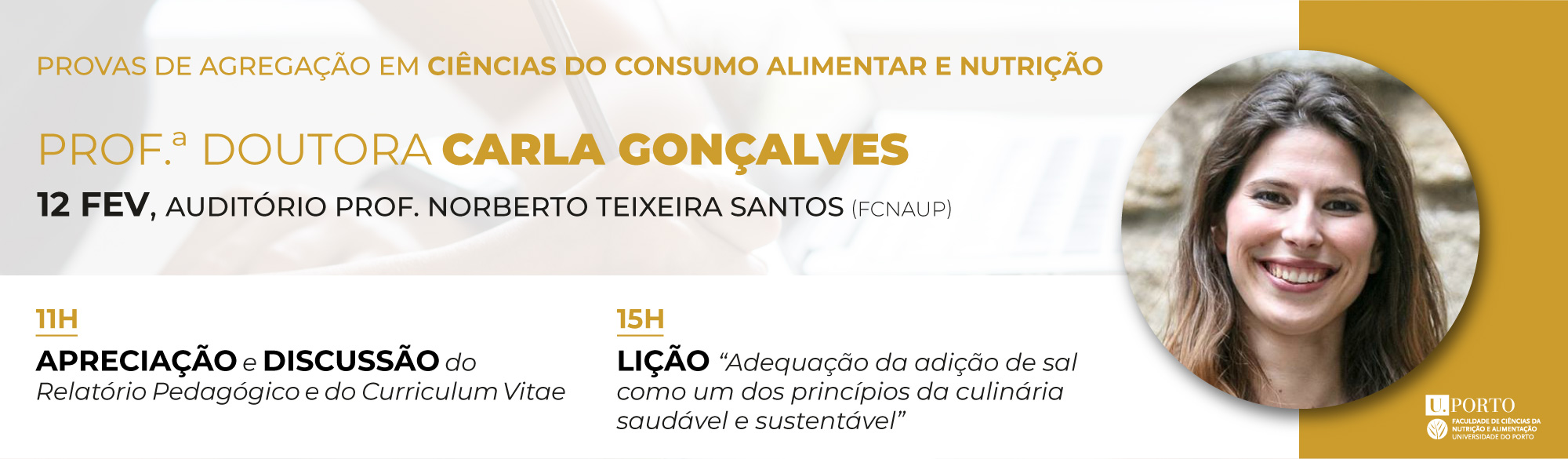 Provas de Agraga��o de Prof.� Doutora Carla Cristina da Silva Gon�alves