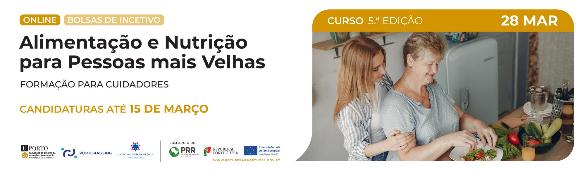 Curso | Educa��o Cont�nua: Alimenta��o e Nutri��o para Pessoas mais velhas: Forma��o para Cuidadores