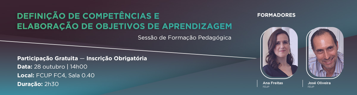 Sesso de Formao Pedaggica | Definio de competncias e elaborao de objetivos de aprendizagem
