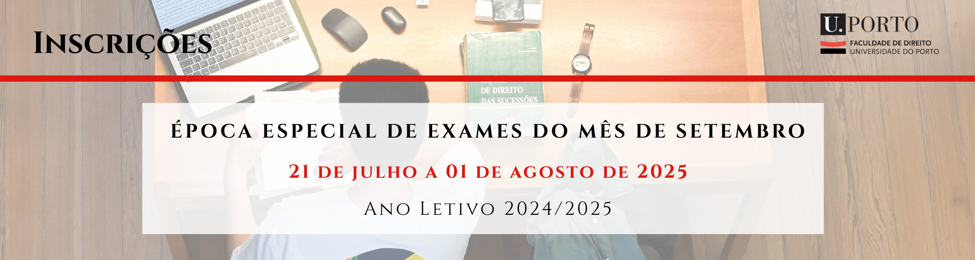 Inscries na poca Especial de Exames do ms de setembro