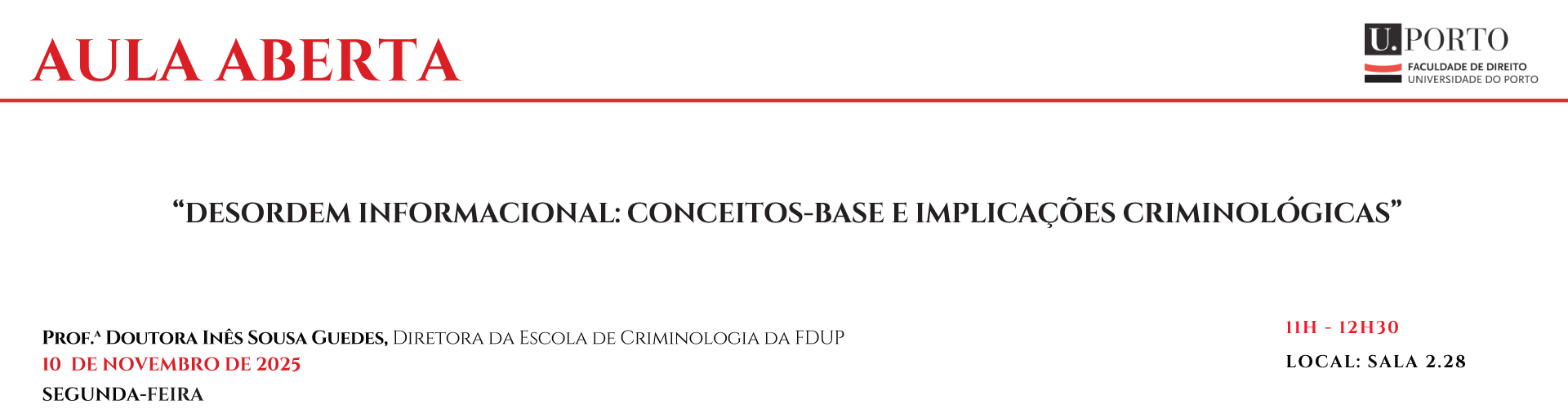 Aula Aberta - Desordem informacional: conceitos-base e implicaes criminolgicas