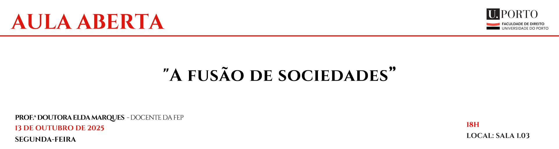 Aula Aberta: A Fuso de Sociedades