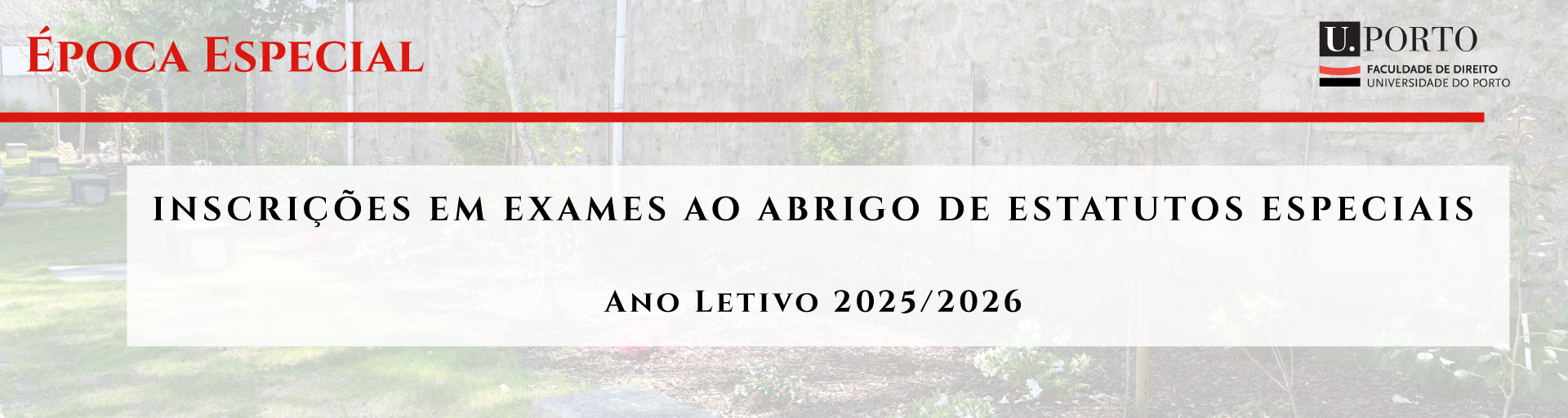 Inscries na poca Especial de Exames