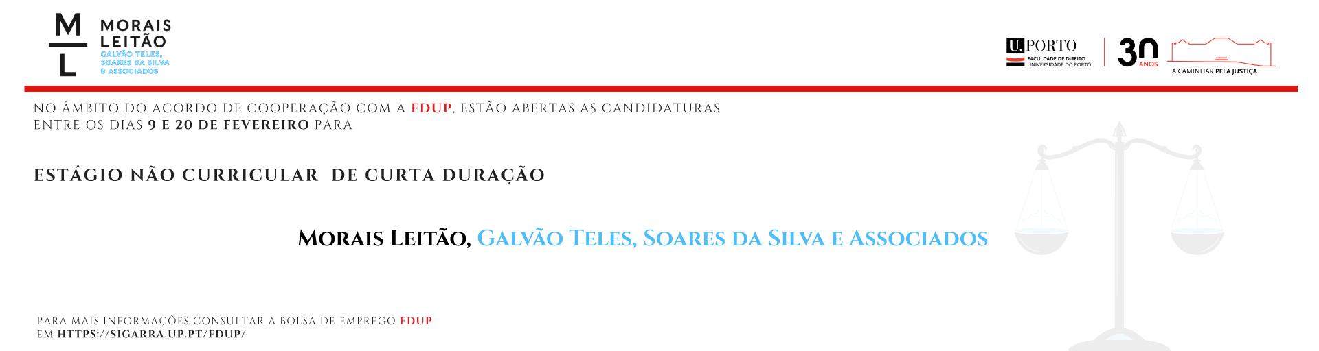 Est�gio n�o curricular de curta | Morais Leit�o, Galv�o Teles, Soares da Silva e Associados, SP, RL