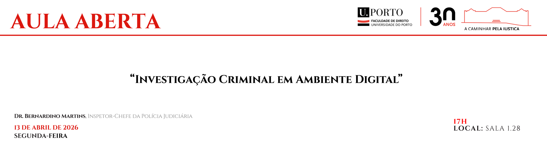 Aula Aberta Investiga��o Criminal em Ambiente Digital