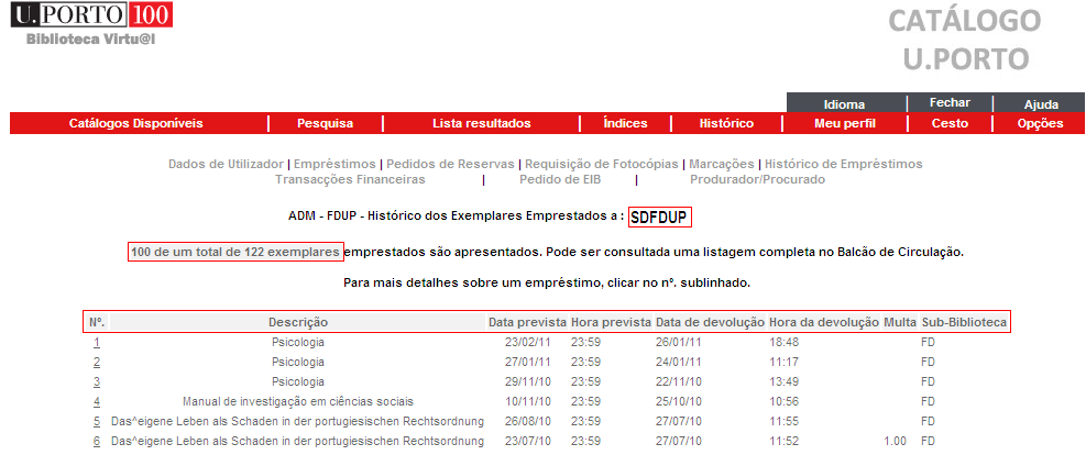 Histrico emprstimos