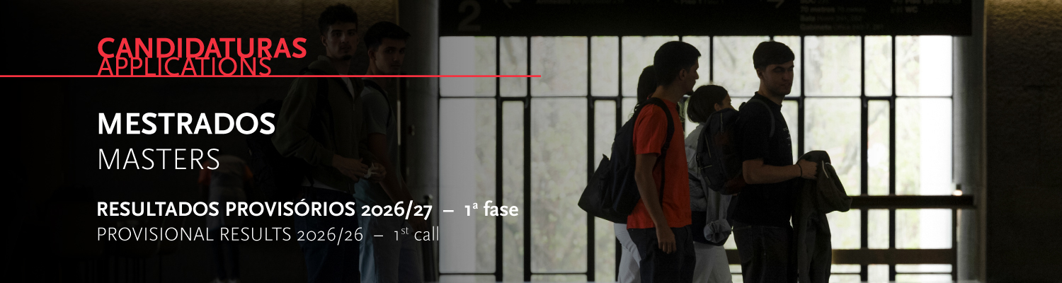 Resultados Provis�rios | Candidaturas Mestrados - 1.� Fase