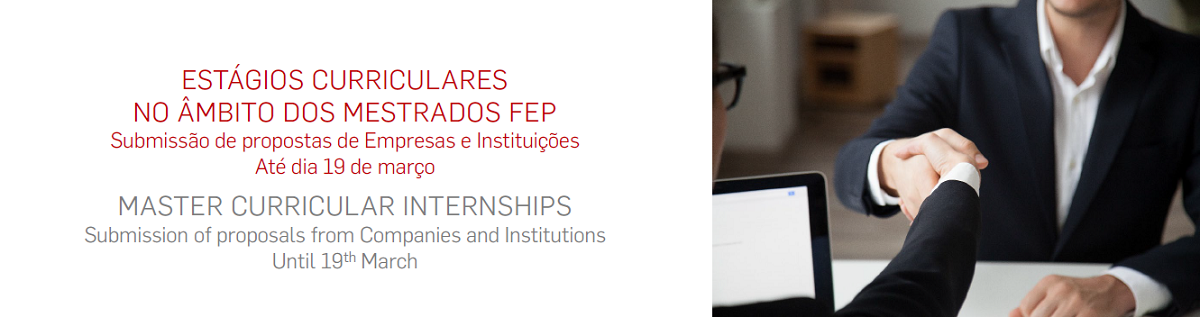 Est�gios Curriculares no �mbito dos Mestrados FEP