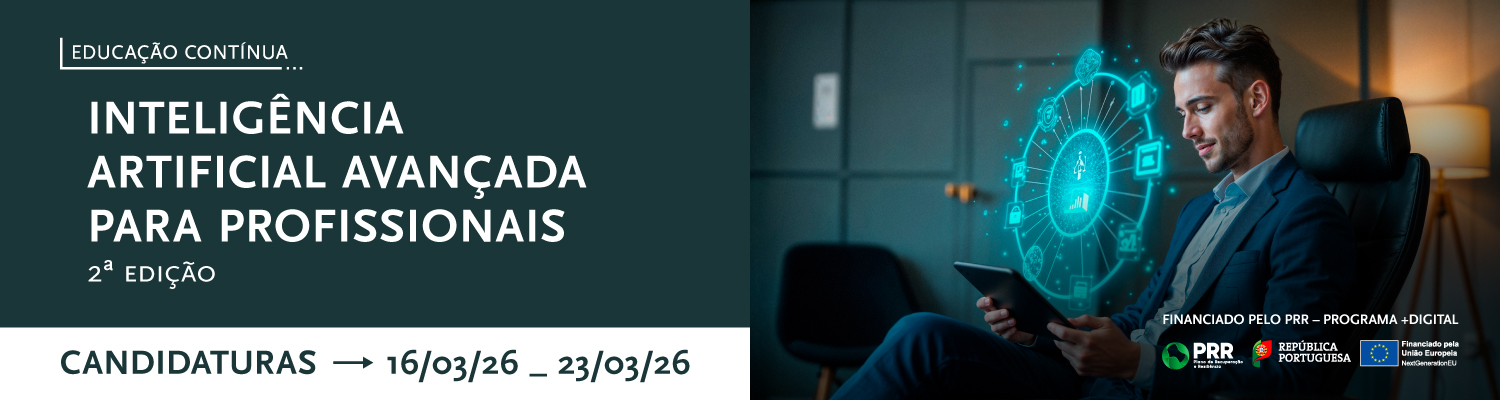 Candidaturas | Intelig�ncia Artificial Avan�ada para Profissionais (AI4PRO) | 2.� edi��o (2025/2026)