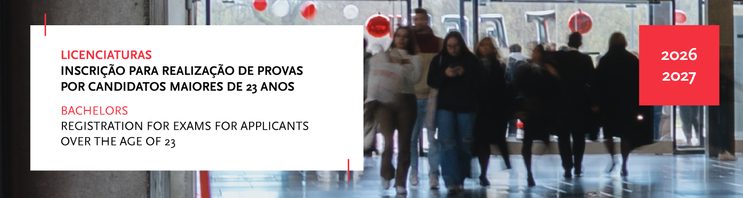 Licenciaturas | Inscri��o para realiza��o de provas por candidatos 'Maiores de 23 anos'