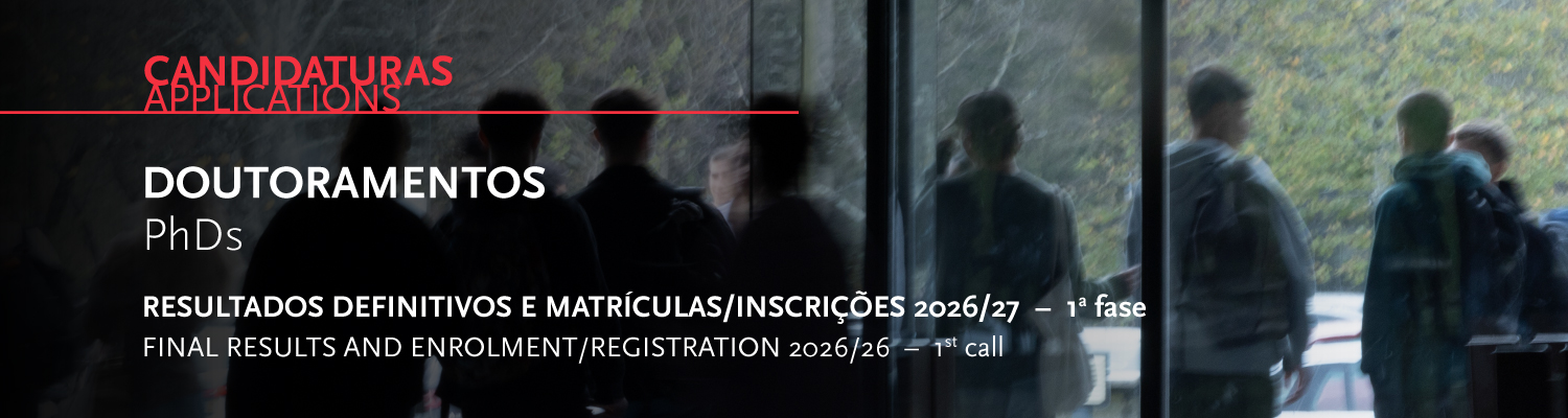 Resultados Definitivos e Matr�culas/Inscri��es - 1.� fase | Doutoramentos