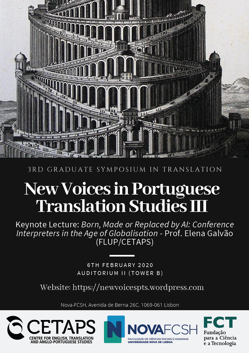 2nd Graduate Symposium in Translation – New Voices in Portuguese