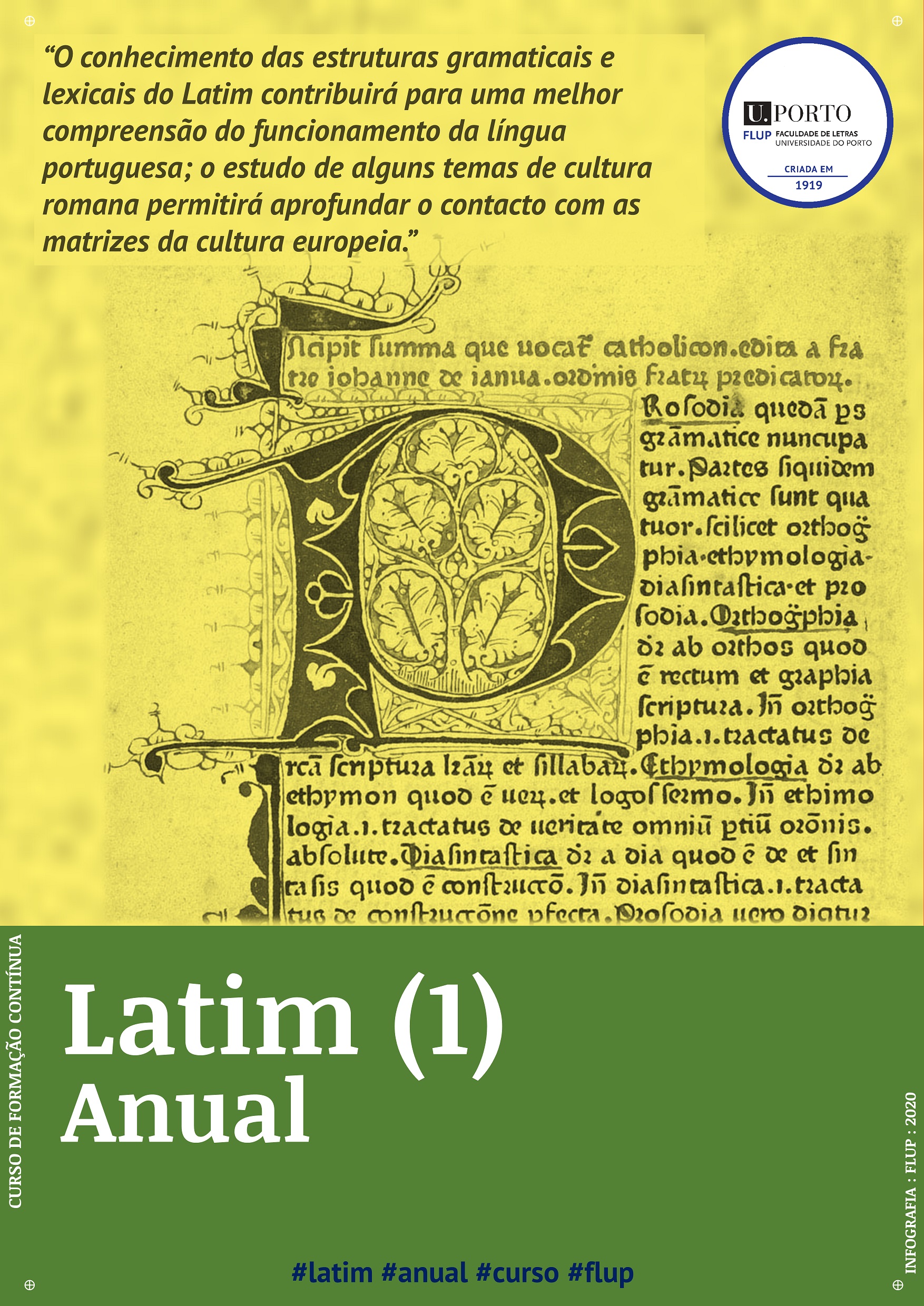 Latim I - Língua e Cultura - Curso de Letras