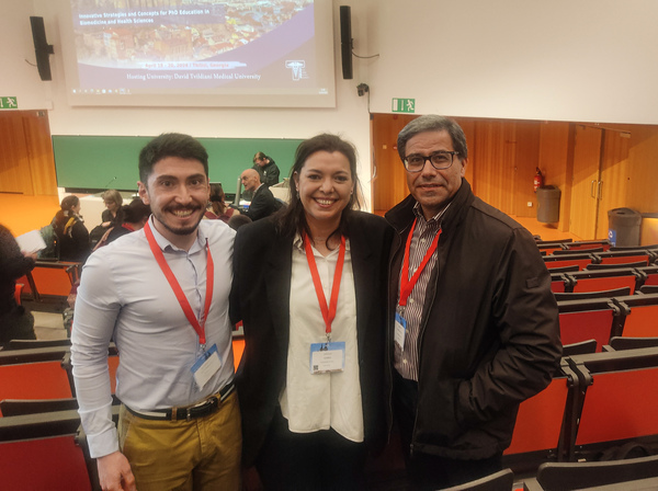 Foto dos participantes, Rui Pinto, Daniela Gomes e o Professor Paulo Correia de S