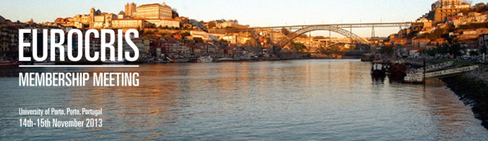 Banner do encontro 2013 da euroCRIS na U.Porto