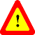 Icon that represents warning