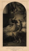 Litografia de Santa Margarida de Cortona, do pintor Guilherme Antnio Correia / Lithography of Santa Margarida de Cortona, by the painter Guilherme Antnio Correia