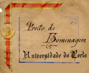 Preito de Homenagem a Augusto Nobre - folha de rosto / Cover of a Tribute document to Augusto Nobre