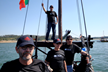 Participao da  U.Porto na Regata de Barcos Rabelos, no dia 24 de junho: equipa da Universidade.
