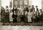 Foto da Queima das Fitas - Estudantes dos Curso de Cincias Biolgicas, Cincias Fsico-Qumicas e Cincias Matemticas, 1943