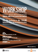 Icone do Poster do Workshop Acesso Aberto  Informao na U.Porto