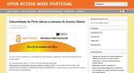 cone da presena da U.Porto no site nacional do Open Access Week