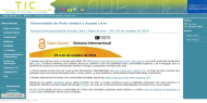 cone da divulgao da Semana do A. Aberto 2014 no Portal TIC da U.Porto