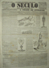 Capa do jornal O Sculo / Cover of the periodical O Sculo