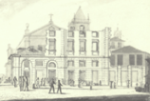 Desenho da Academia Polytechnica (lado da igreja do Colgio dos Meninos rfos) / Drawing of the Polytechnic Academy (side of the church of the College of Orphan Children)
