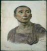 Cpia do retrato de Niccol da Uzzano de Donatello (Museu de Florena) de 1906 / Copy of the picture of Niccol of Uzzano from Donatello (Museum of Florence) 1906