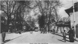 A Rua das Carmelitas num Postal Alberto Ferreira da Tipografia Peninsular / The Rua das Carmelitas (Postcard Alberto Ferreira of the Peninsular Typography)