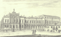 Hospital de Santo Antnio, gravura de Joaquim Cardoso Vitria Vilanova / Santo Antnio Hospital, illustration by Joaquim Cardoso Vitria Vilanova