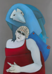 Fotografia de Sabedoria, leo de 1990 (coleco da Reitoria da U.Porto) / Photo of Sabedoria, oil, 1990 (collection of the Rectory of the U.Porto)